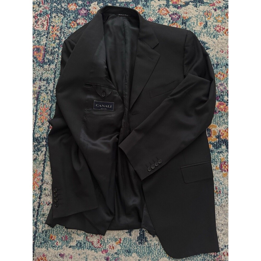 Canali Black Men's Blazer Sport Coat